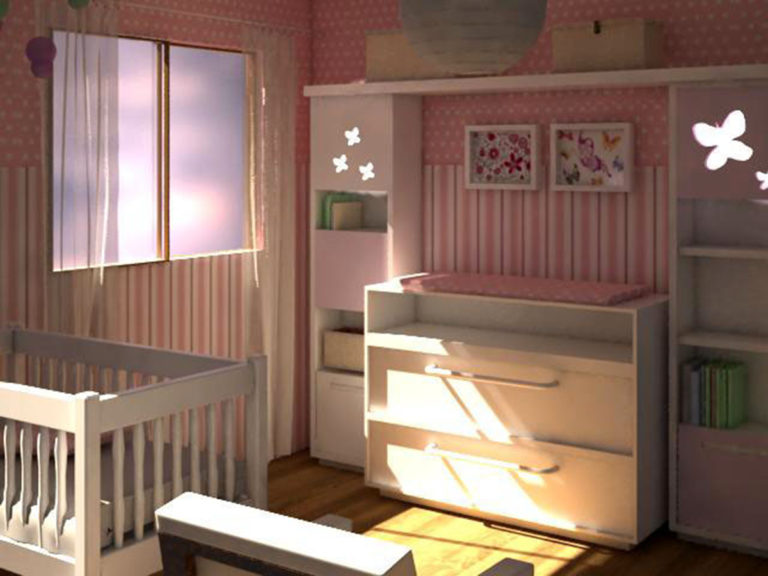 Projet de rénovation pour une chambre de bébé.